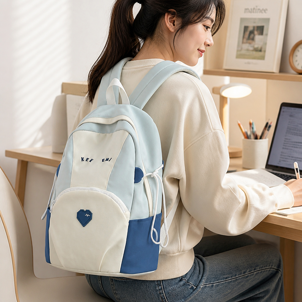 Lightweight Multi-Pocket Backpack (Laptop Sleeve & Padded Straps)