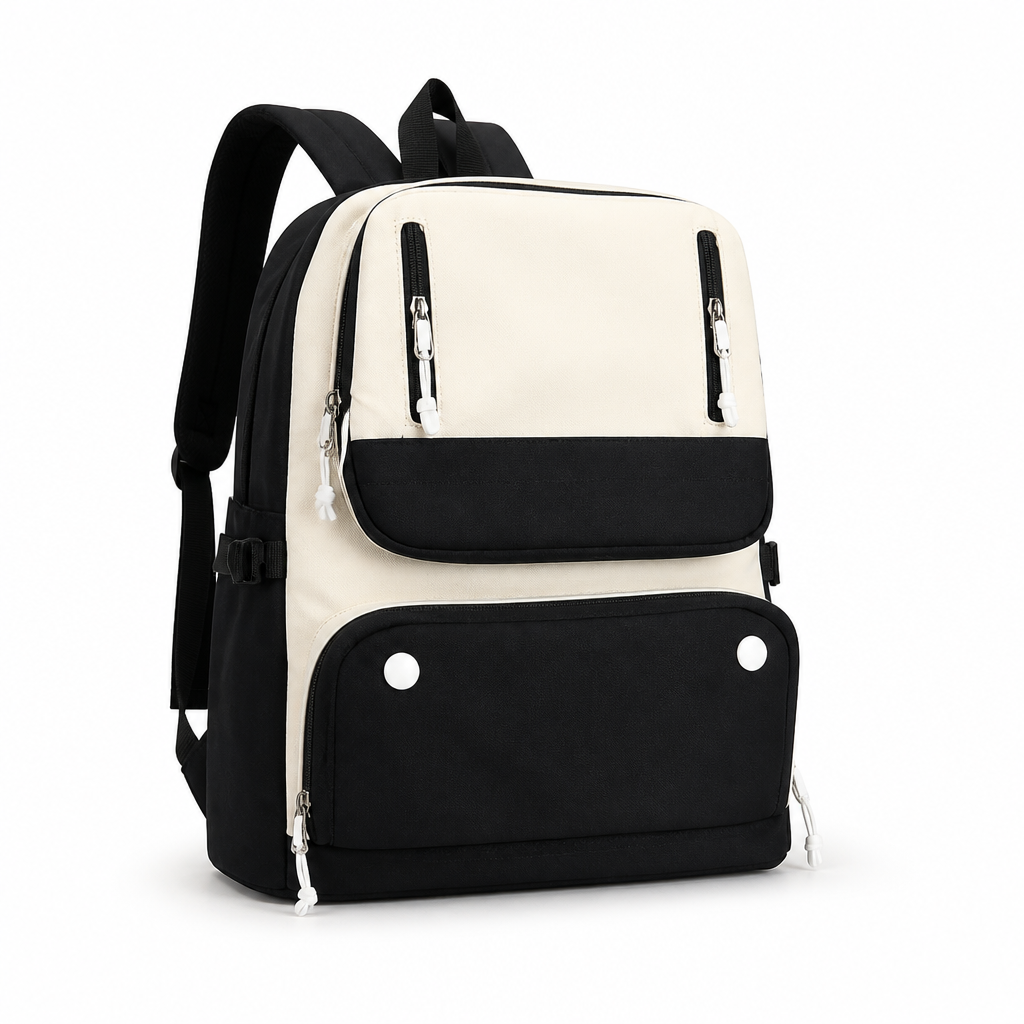 Lightweight Multi-Pocket School Backpack (Laptop Sleeve)