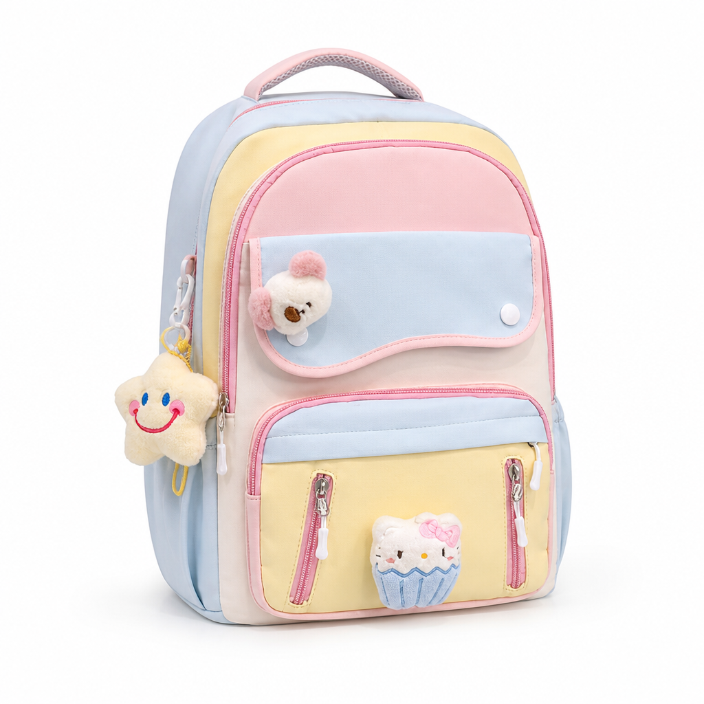 Lightweight Multi-Pocket School Backpack (Laptop Sleeve)