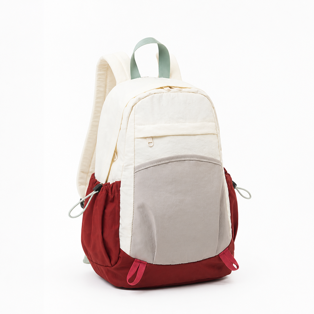 Lightweight Recycled Fabric Multi-Compartment School Backpack (Padded Laptop Sleeve)