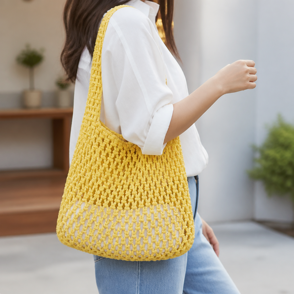 Lightweight Spacious Eco-Friendly Mesh Tote Bag