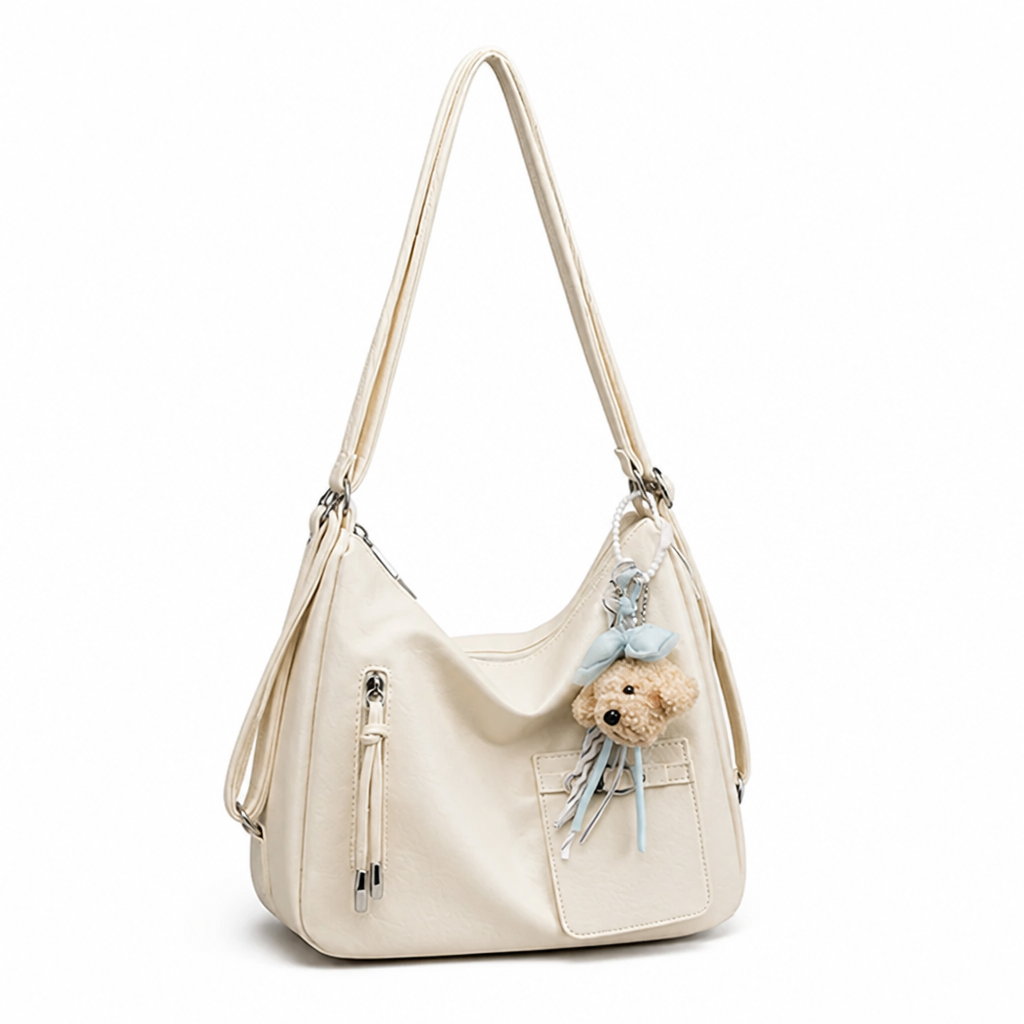 Lightweight Synthetic Leather Sling Bag (Adjustable Padded Strap)