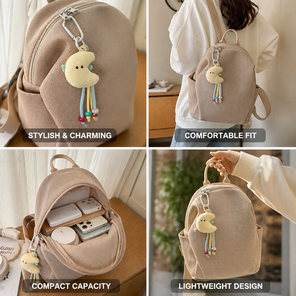 Lightweight Textured Mini School Backpack