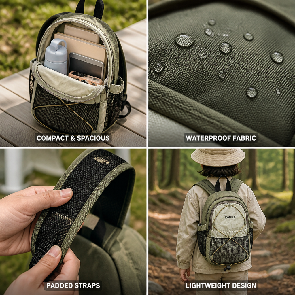Lightweight Waterproof Kids' Mini School Backpack