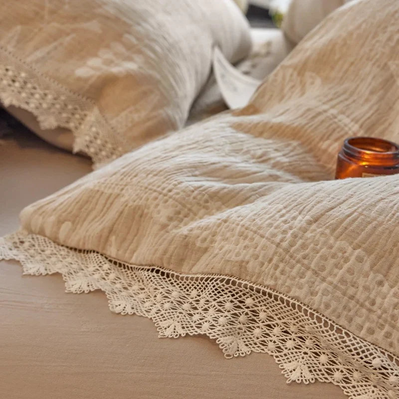 Linen Bedding Set Jacquard Breathable & Antibacterial
