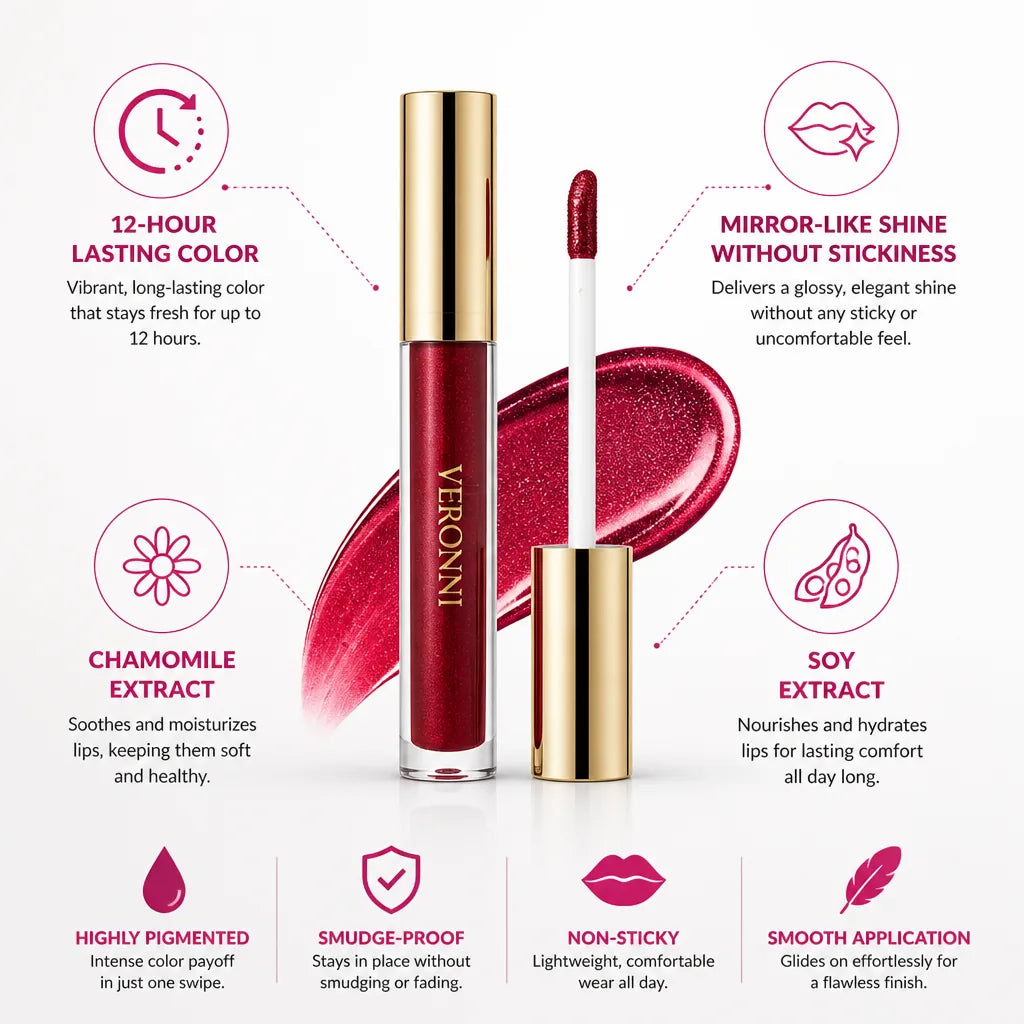 Liquid Lipstick 12-Hour Non-Sticky Chamomile & Soy
