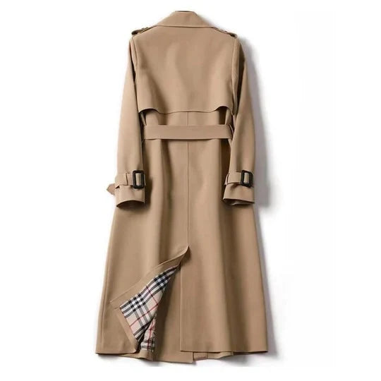 Long Trench Coat Adjustable Waist & Cuffs