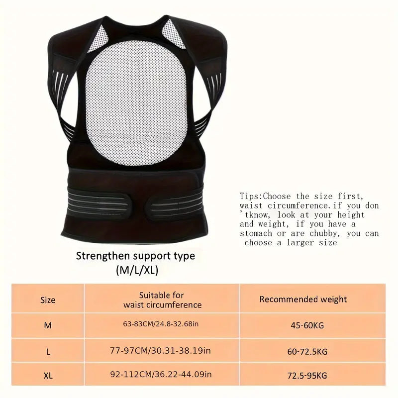 Lower Back Brace Infrared Heat & 108 Magnets