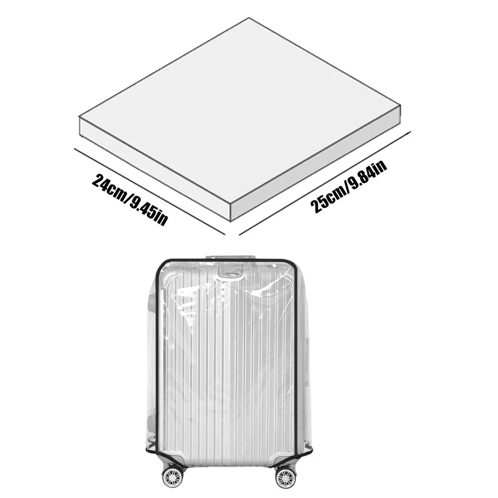 Luggage Cover Clear PVC Waterproof Scratch Protection