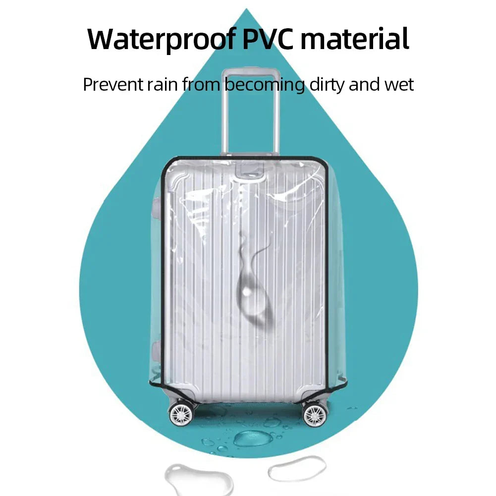 Luggage Cover Clear PVC Waterproof Scratch Protection
