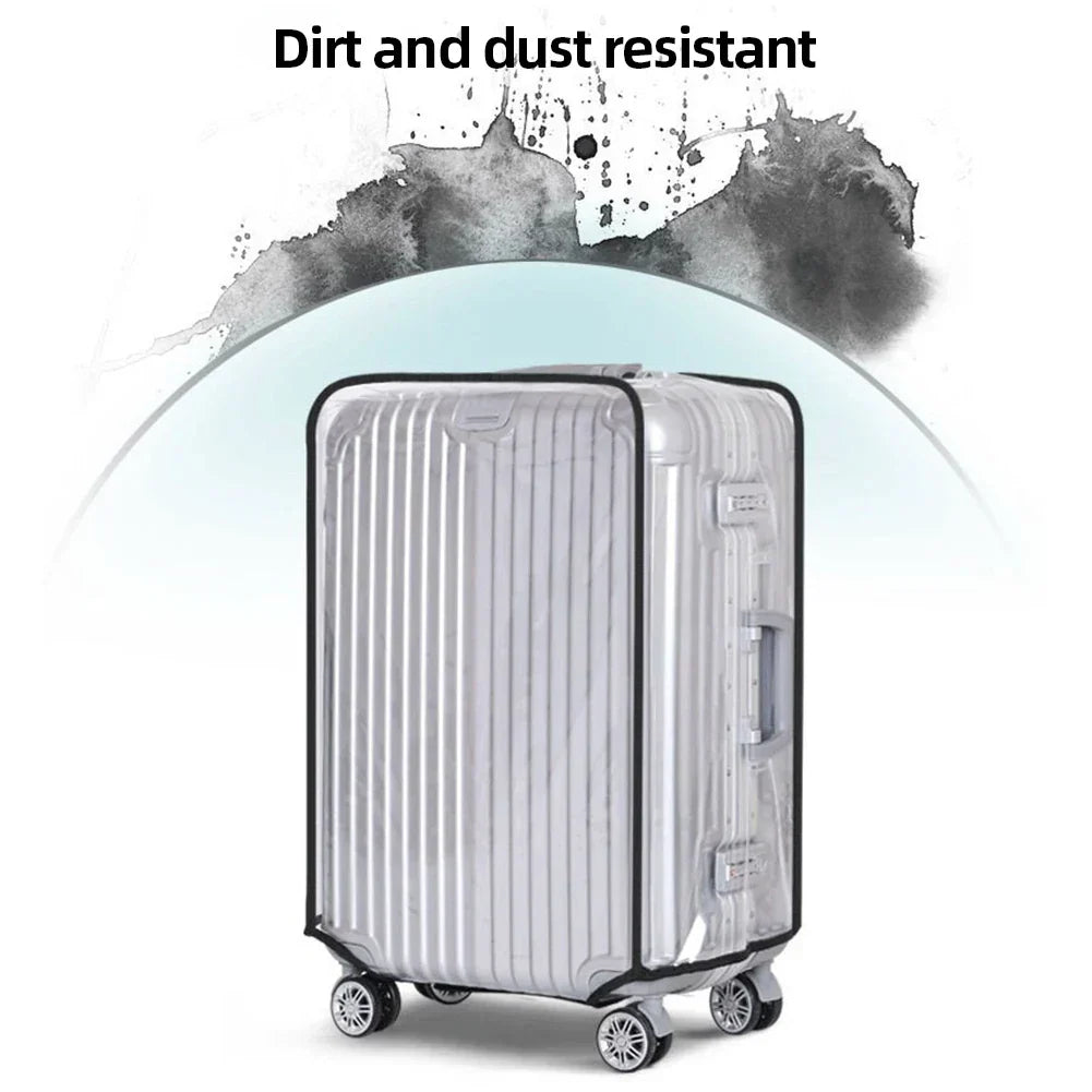 Luggage Cover Clear PVC Waterproof Scratch Protection