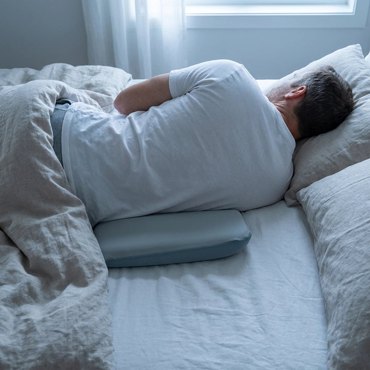 Lumbar Support Pillow Slow-Rebound Memory Foam & Tapered Edge