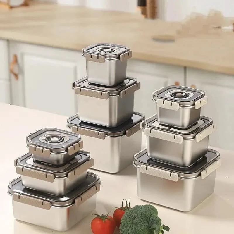Lunch Box Stainless Steel Leak-Proof With Timer