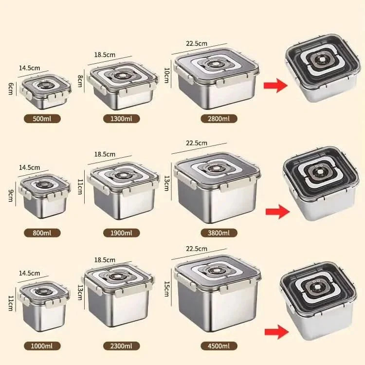 Lunch Box Stainless Steel Leak-Proof With Timer