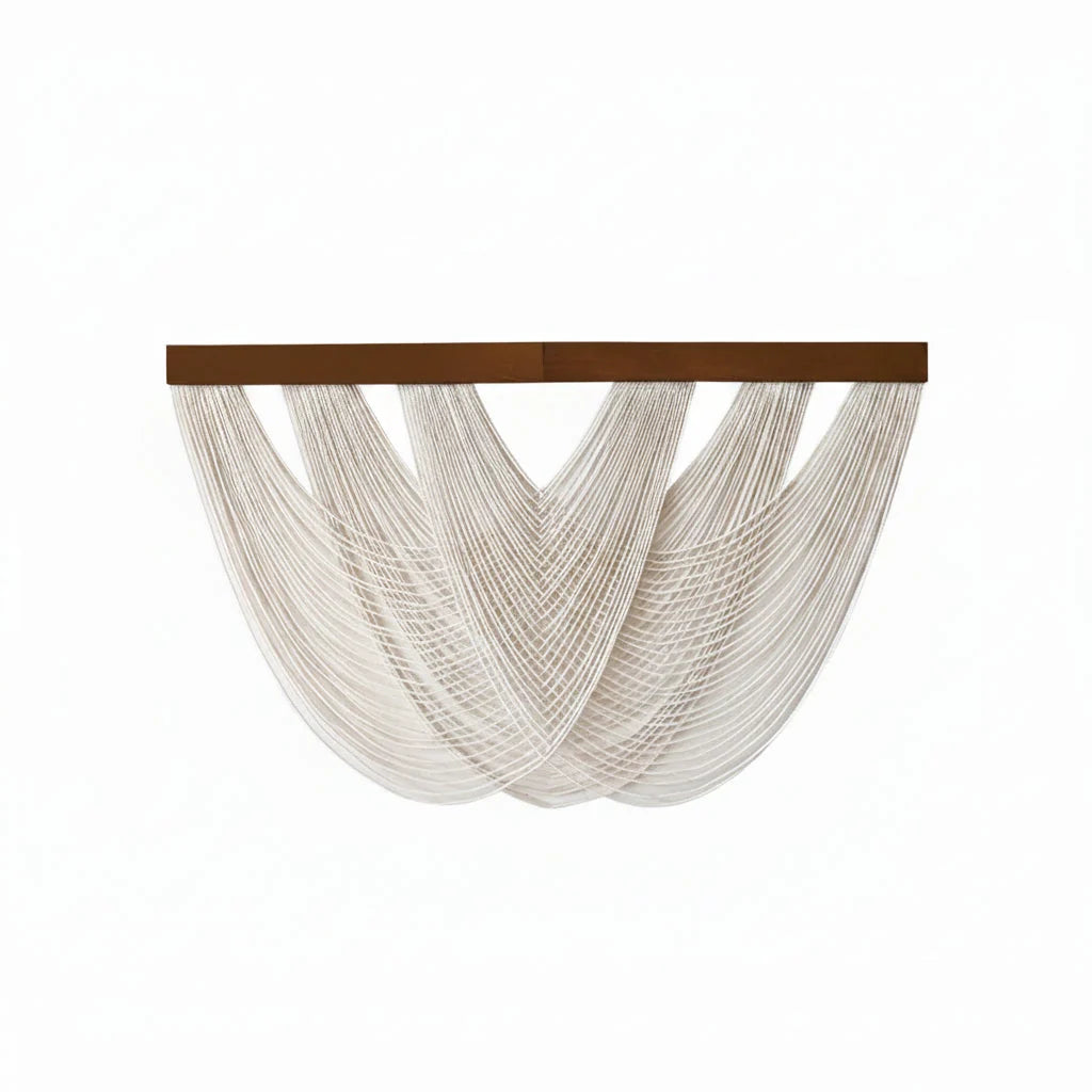 Macramé Wall Hanging Handwoven Cotton Lightweight 39.4 × 23.6 Inches