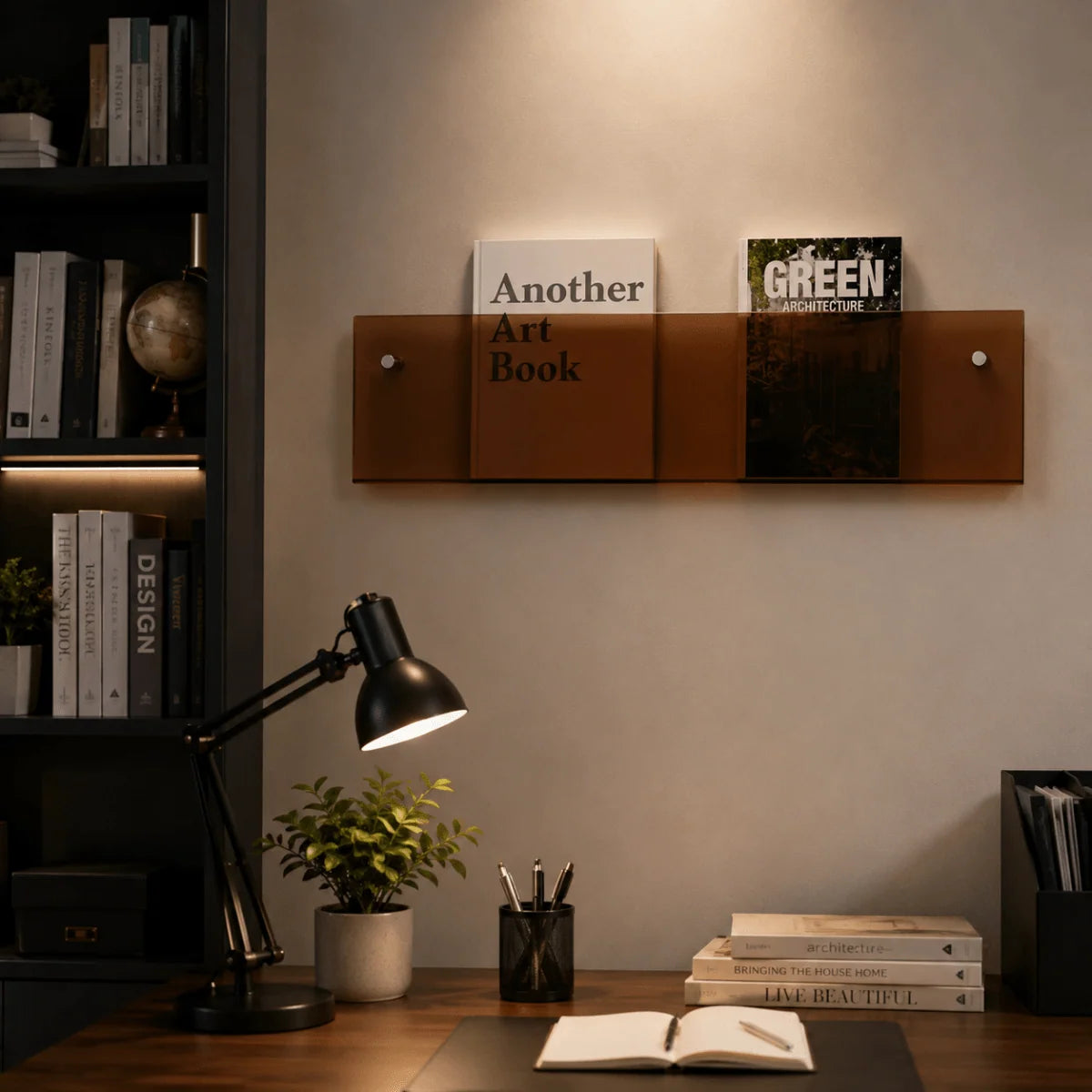 Magazine Holder Wall-Mounted Space-Saving Minimalist Design