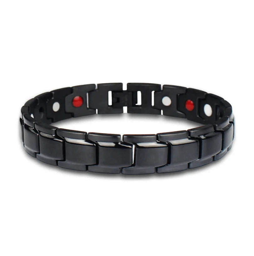 Magnetic Bracelet Stainless Steel Integrated Magnets Rust-Resistant