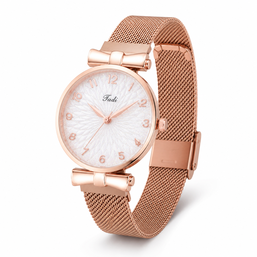 Magnetic Closure & Sparkling Color-Changing Dial Watch