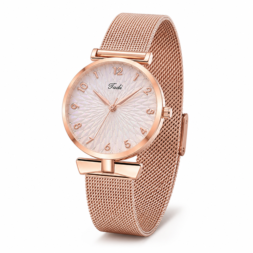 Magnetic Closure & Sparkling Color-Changing Dial Watch