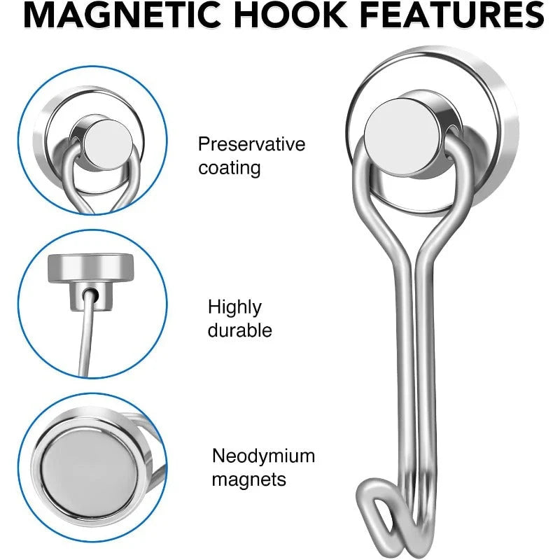 Magnetic Hooks Neodymium 180° Rotating