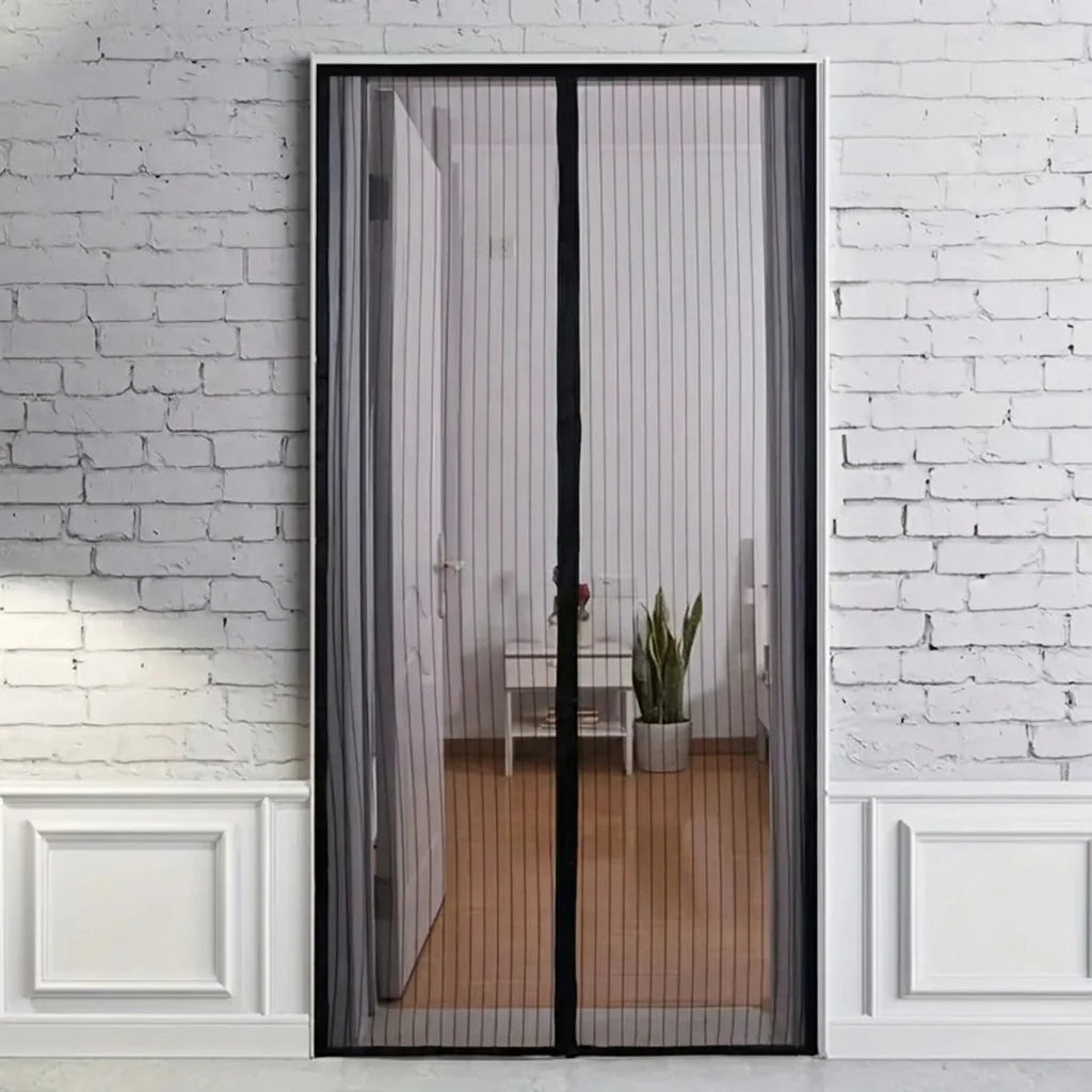 Magnetic Screen Door Self-Closing Insect Protection Tool-Free Installation