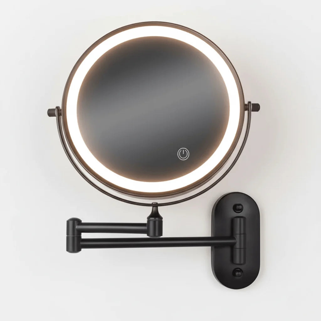 Magnifying Makeup Mirror Adjustable LED Rechargeable Cordless Design