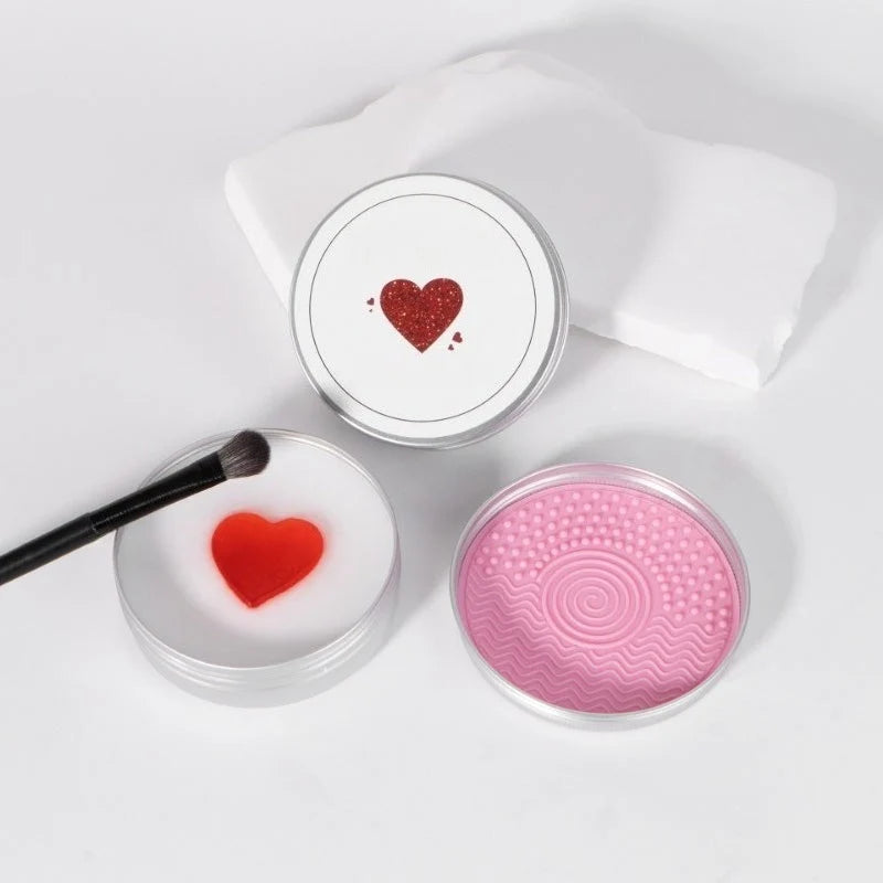 Makeup Brush Cleaner Solid Soap With Integrated Scrub Pad