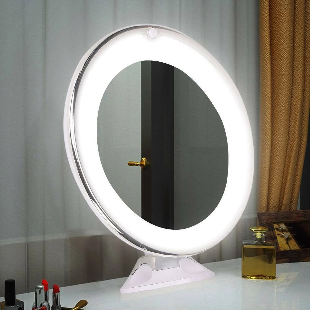 Makeup Mirror 10X Magnification Adjustable LED Portable Design