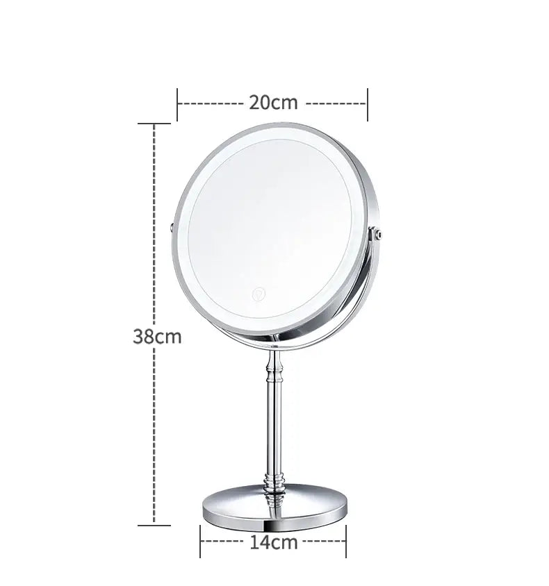 Makeup Mirror LED 10x Magnification USB Rechargeable