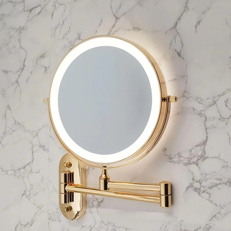 Makeup Mirror LED Ring Light Rechargeable 3x-10x Magnification