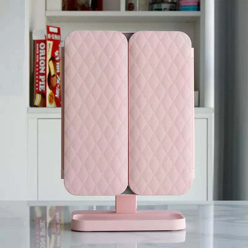 Makeup Mirror Triple Panel LED Rechargeable
