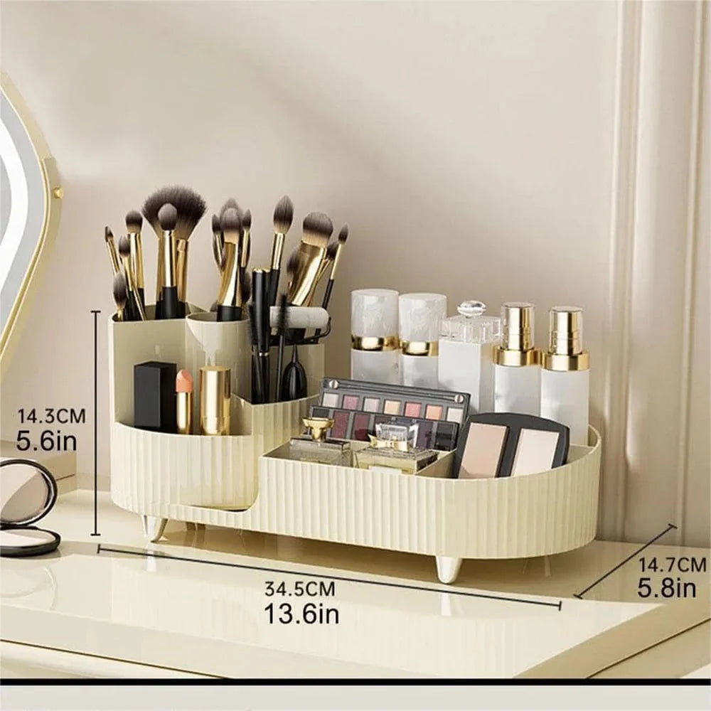 Makeup Organizer Plastic Vanity Storage