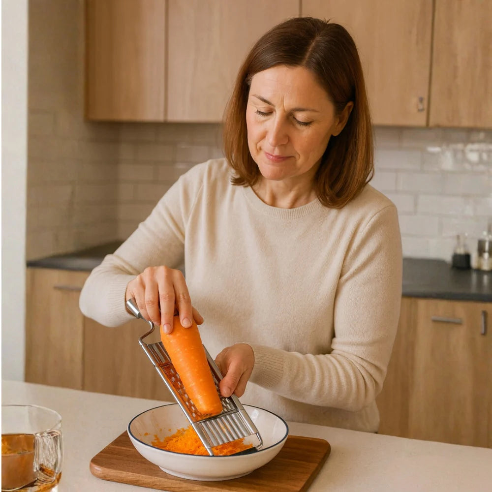 Mandoline Slicer Adjustable Thickness Stainless Steel Blades & Safety Guard