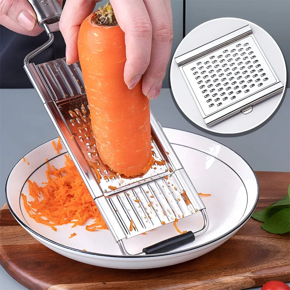 Mandoline Slicer Adjustable Thickness Stainless Steel Blades & Safety Guard