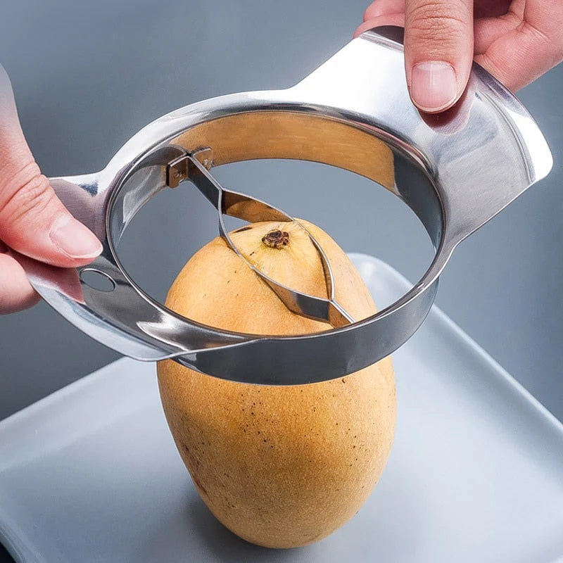 Mango Slicer Stainless Steel Knife-Free Slicing