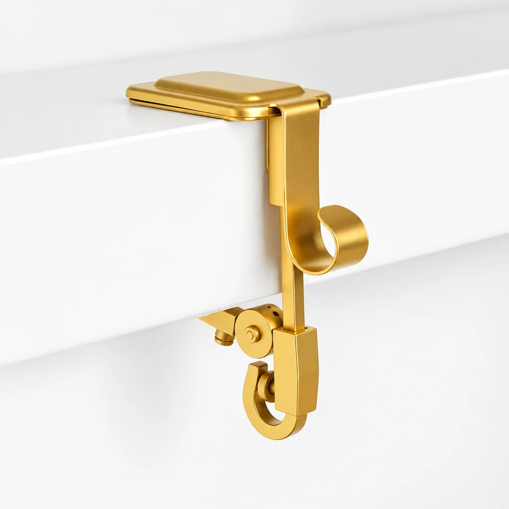 Mantel Stocking Hanger Cast Iron Adjustable Clamp