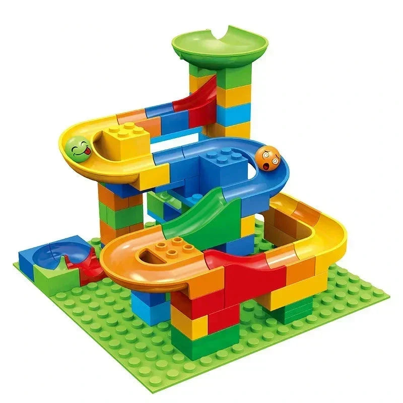 Marble Run Building Set 168-Piece Construction Kit Tracks Ramps & Tunnels
