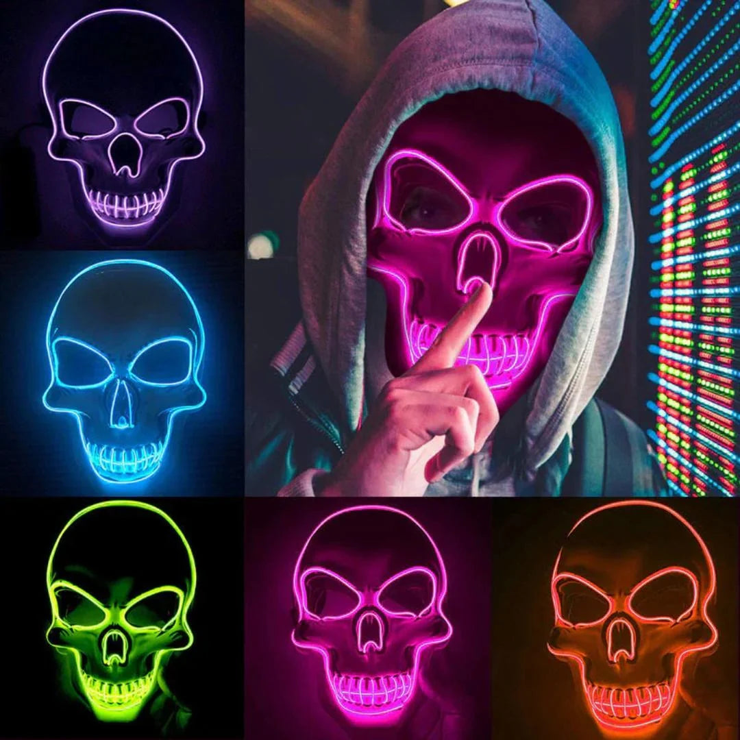 Mask LED Skeleton 10 Colors & 4 Modes
