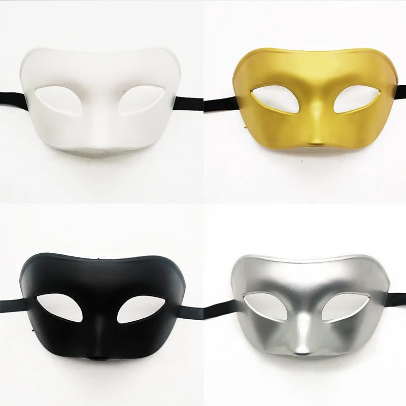 Masquerade Mask Adjustable Strap Smooth Finish Wipe-Clean Care