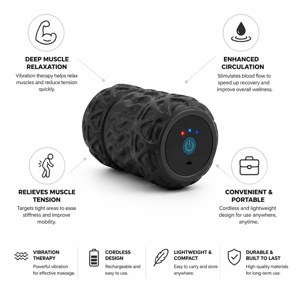 Massage Roller Vibrating Cordless & Portable