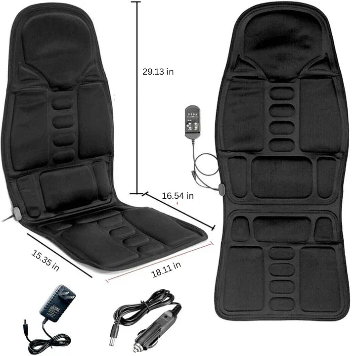 Massage Seat Cushion Memory Foam Heat & Vibration 8 Modes
