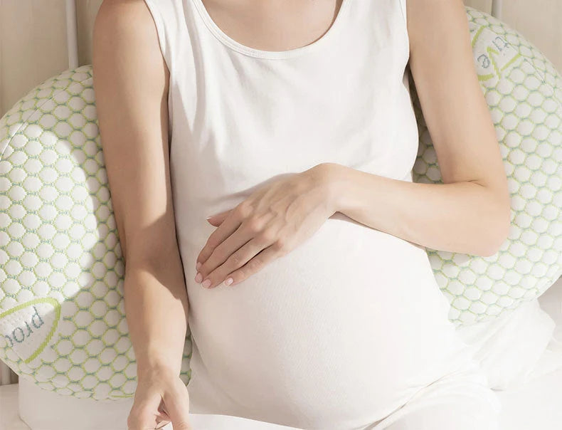 Maternity Nursing Pillow Adjustable Full-Body Machine Washable Bamboo Cover