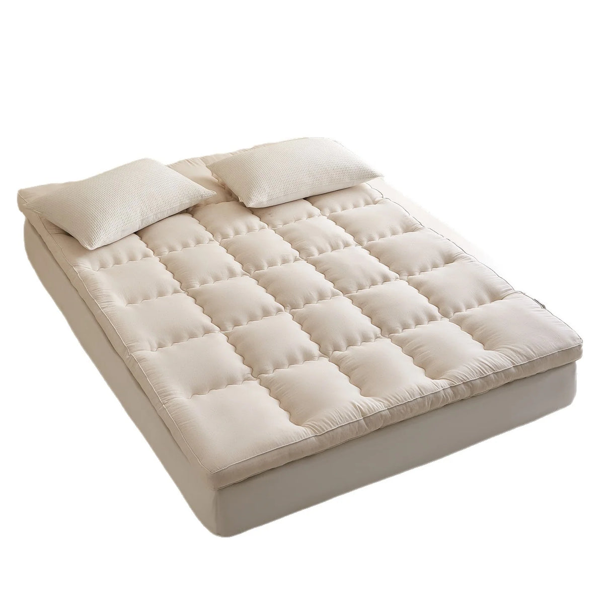 Mattress Topper Thick Tufted Cotton Cover Breathable Comfort