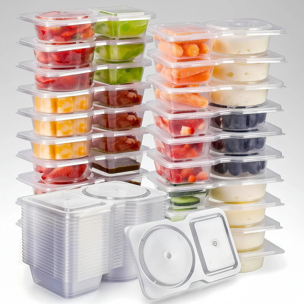 Meal Prep Containers Stackable Universal Lids Microwave Safe