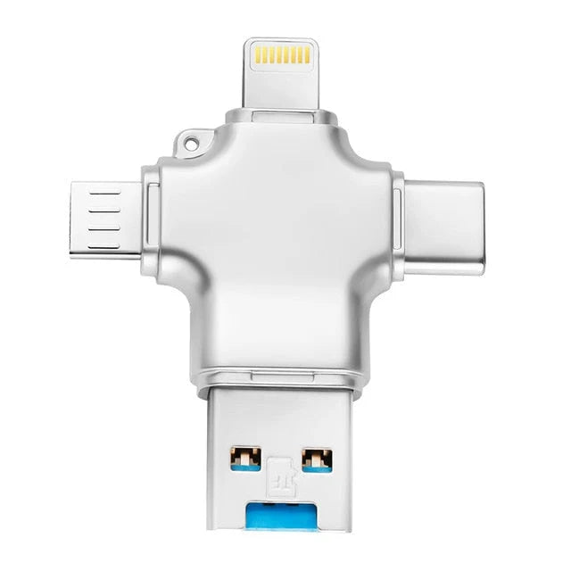 Memory Card Reader 4-In-1 Multi-Device Compatible