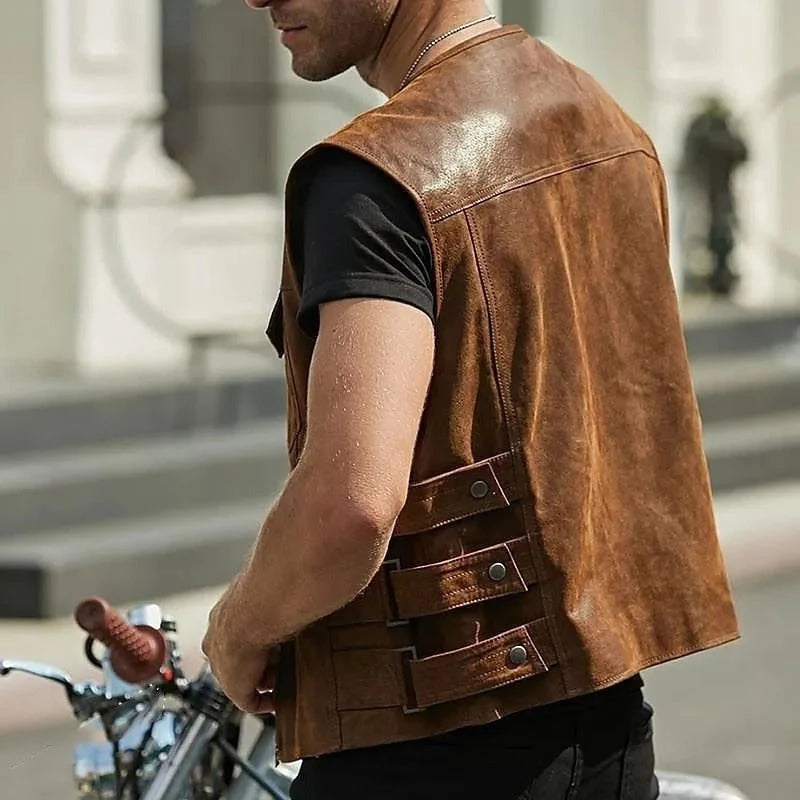Men's Layering Vest Adjustable Side Straps Two Front Pockets