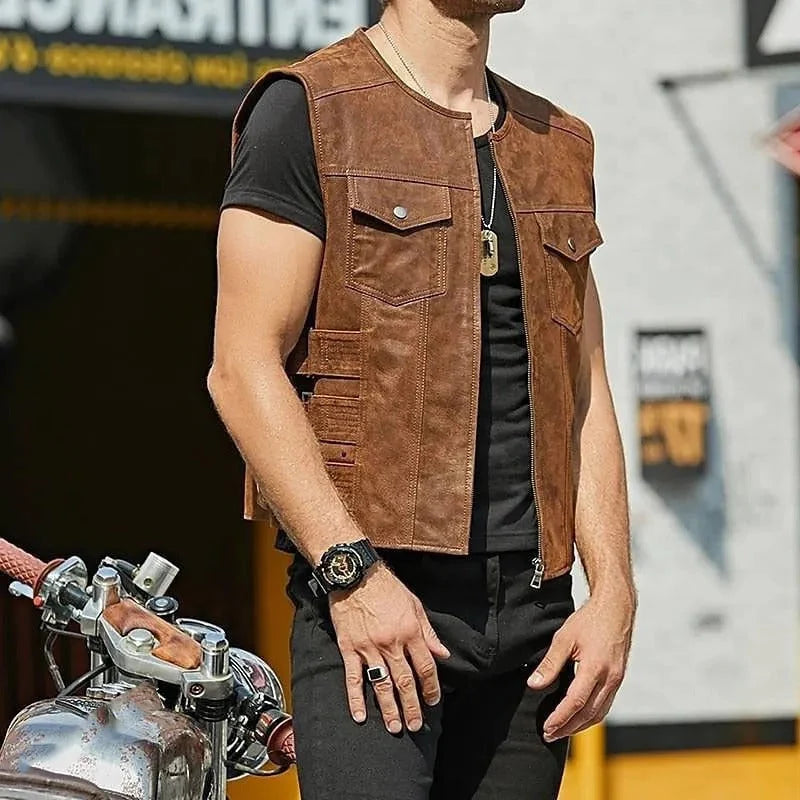 Men's Layering Vest Adjustable Side Straps Two Front Pockets