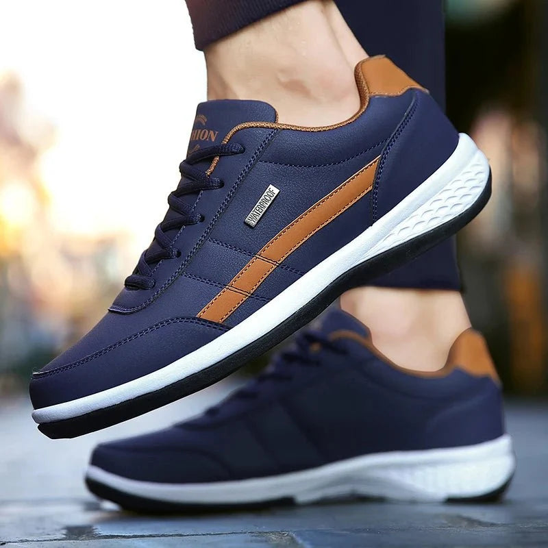 Men’s Leather Sneakers Orthopedic Support Everyday Comfort