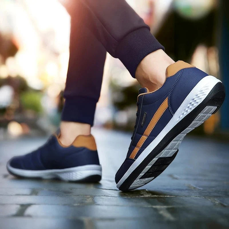 Men’s Leather Sneakers Orthopedic Support Everyday Comfort