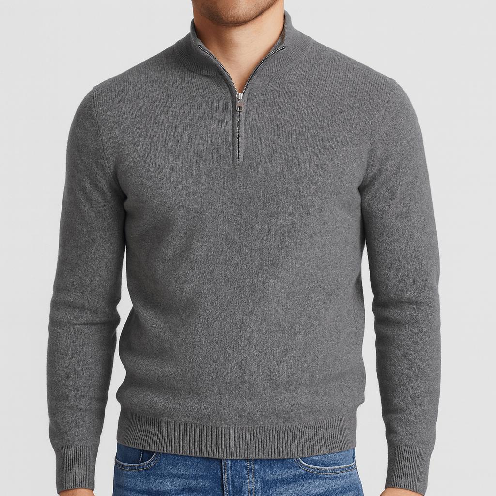 Men’s Sweater Merino Wool V-Neck Breathable Knit